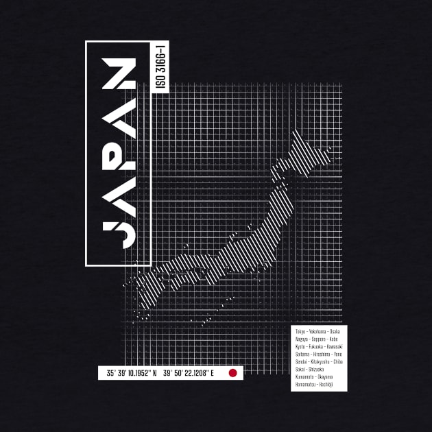 Japan futuristic map by R4Design